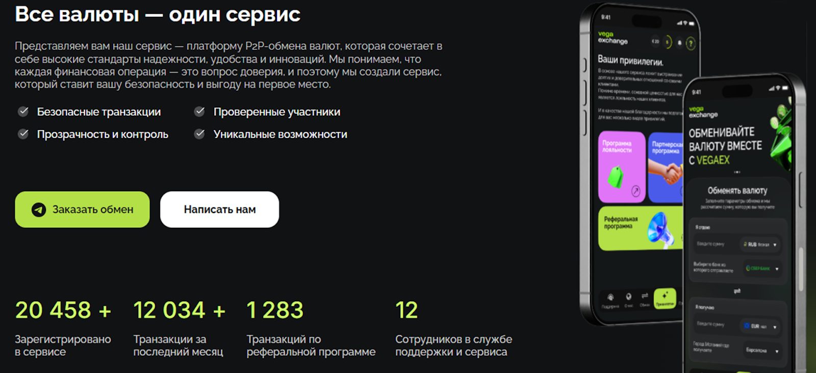 vega exchange отзывы