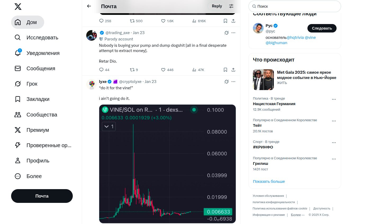 vine coin перспективы
