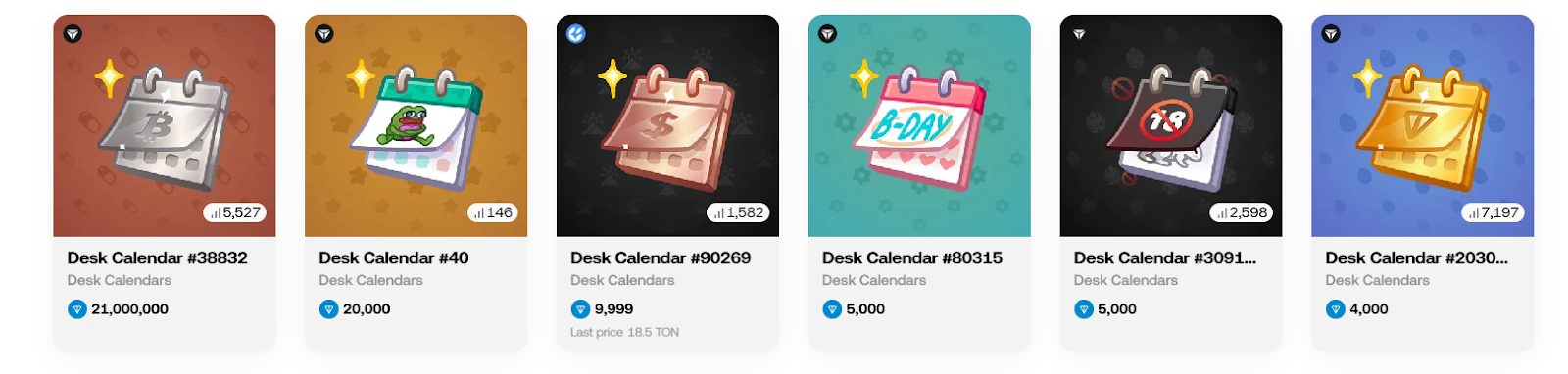 desk calendar тг