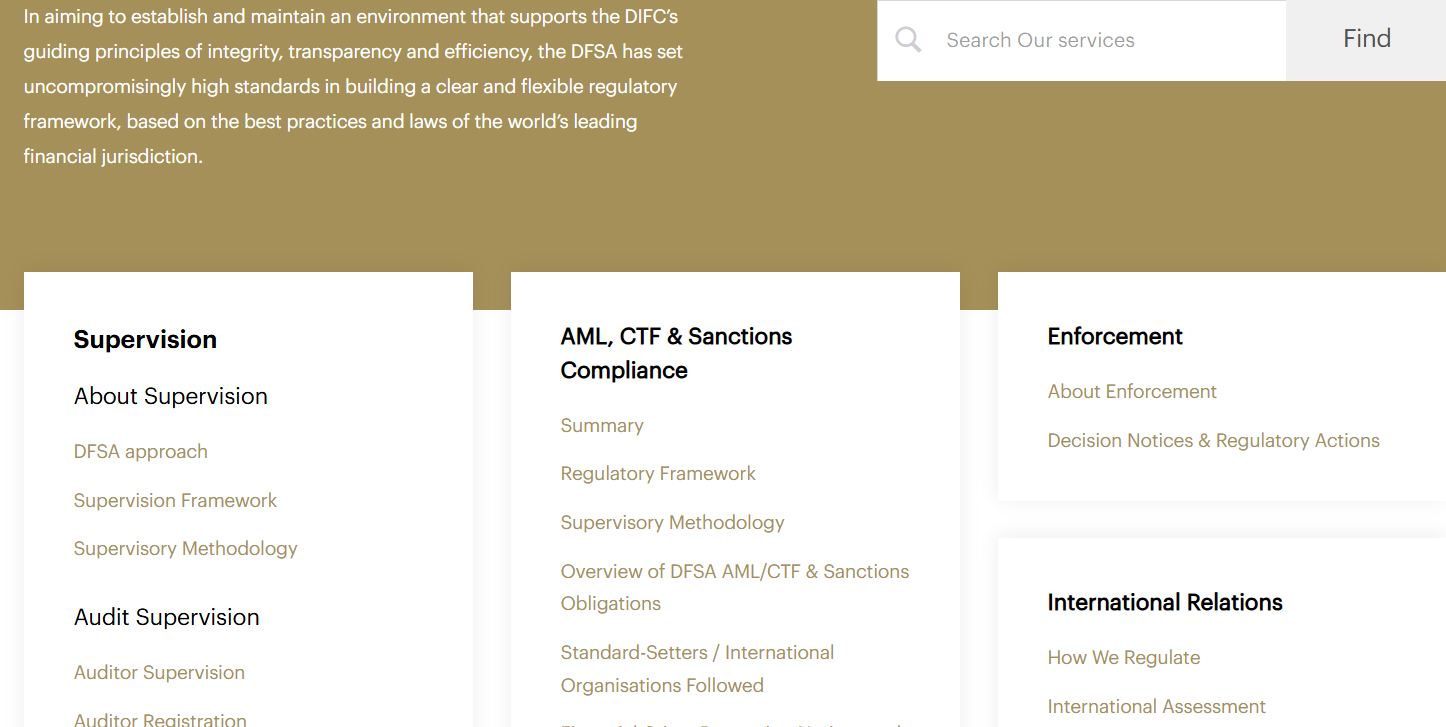 dubai financial services authority