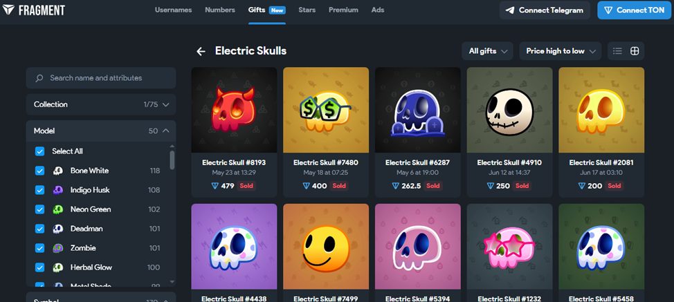 electric skull telegram