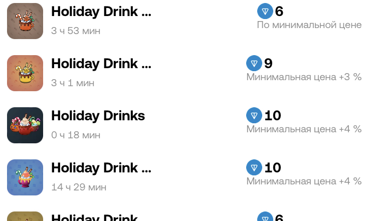 holiday drink telegram