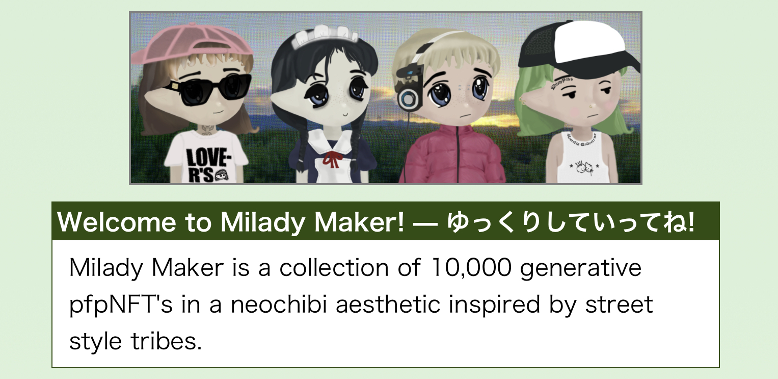 milady maker nft