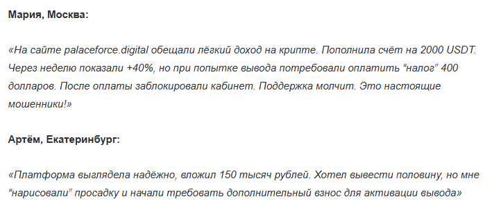 Palaceforce Digital отзывы