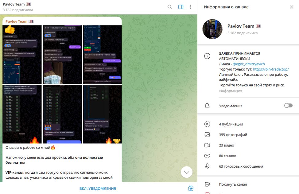 pavlov team трейдер