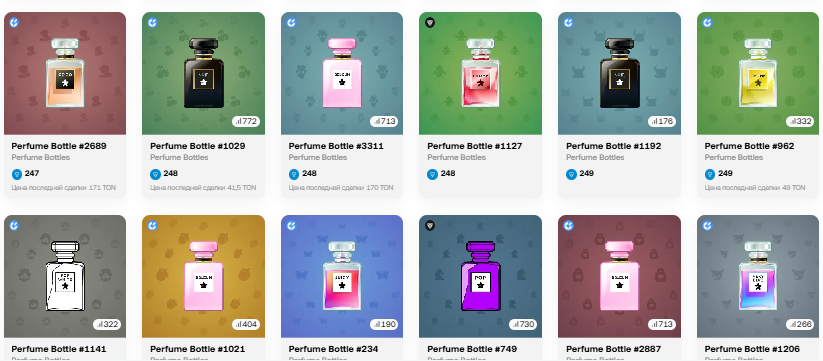 perfume bottle telegram
