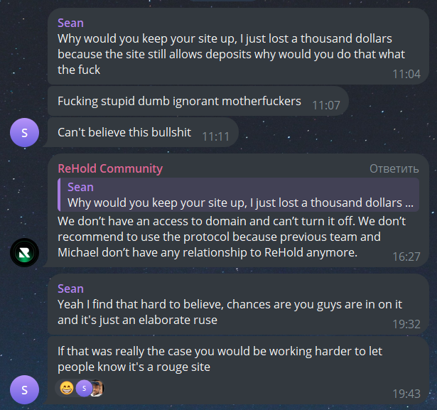 ReHold Community