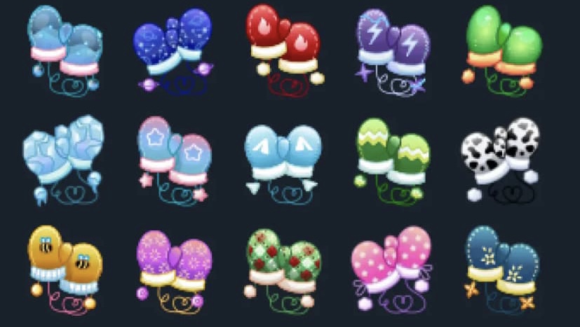 snow mittens telegram