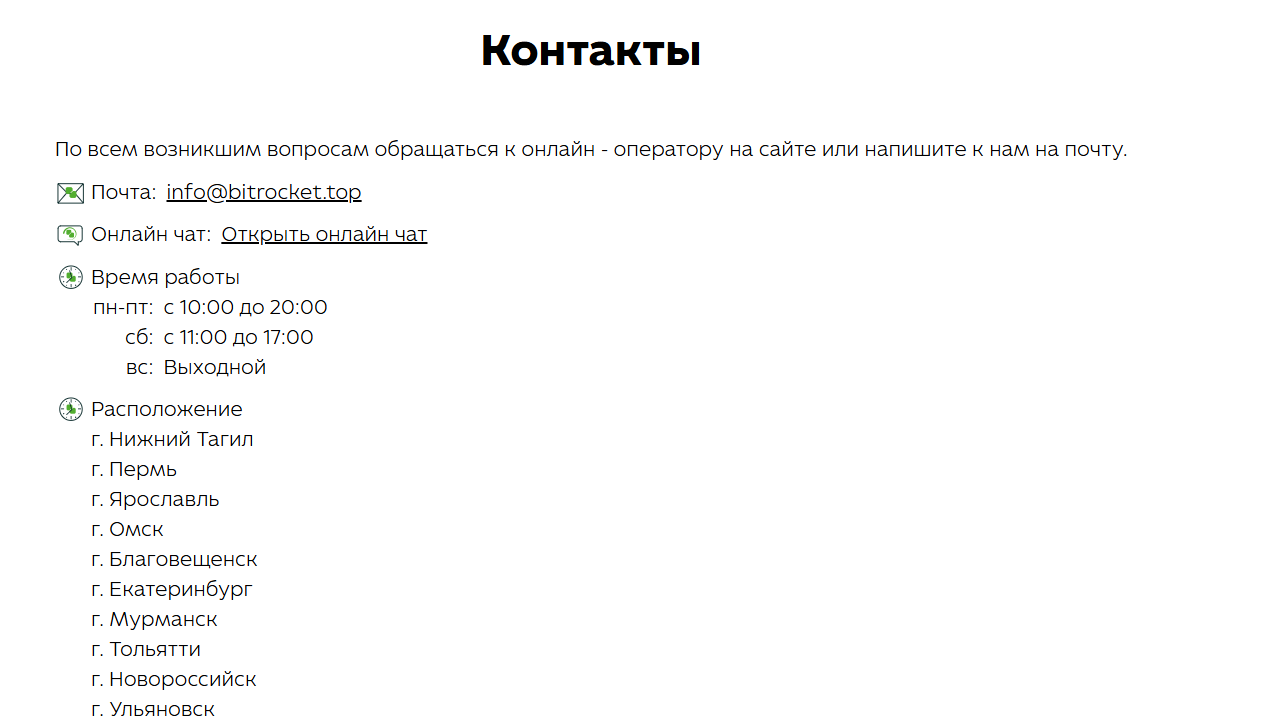 битрокет топ