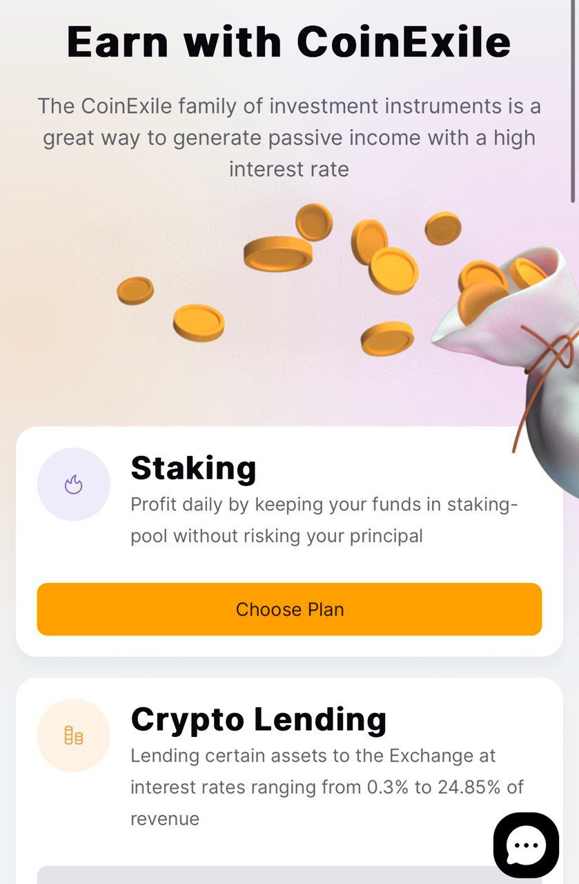Coinexile биржа