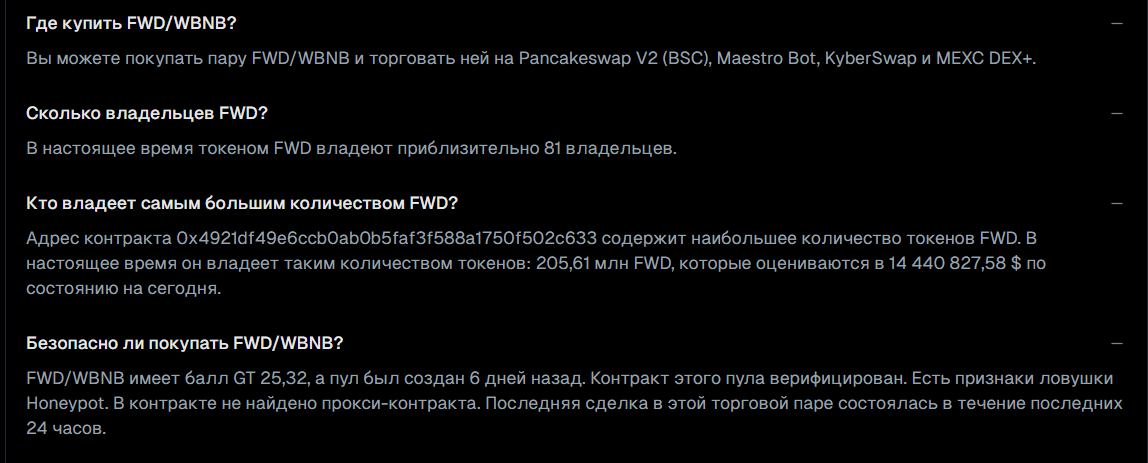 fwd криптовалюта