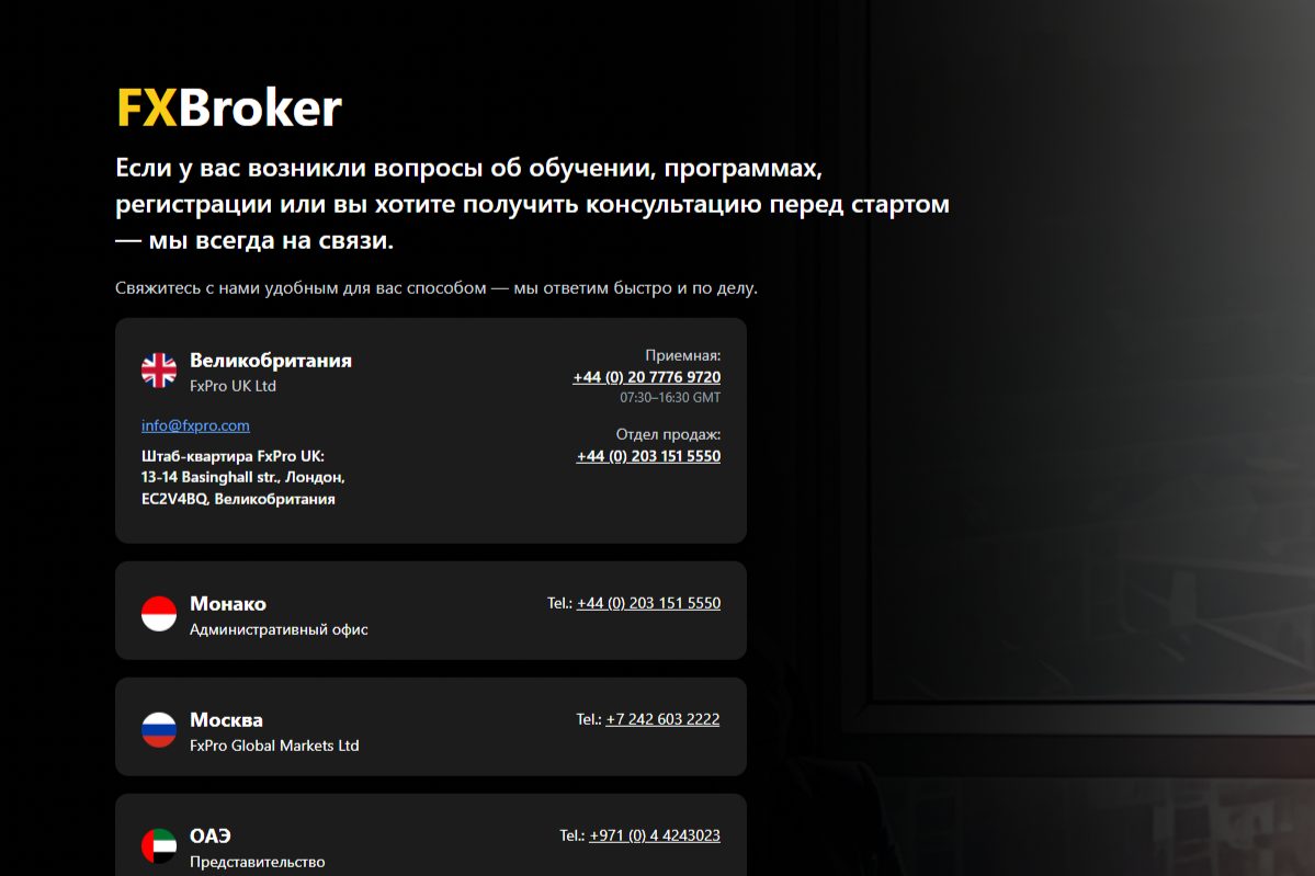 Fxbroker брокер