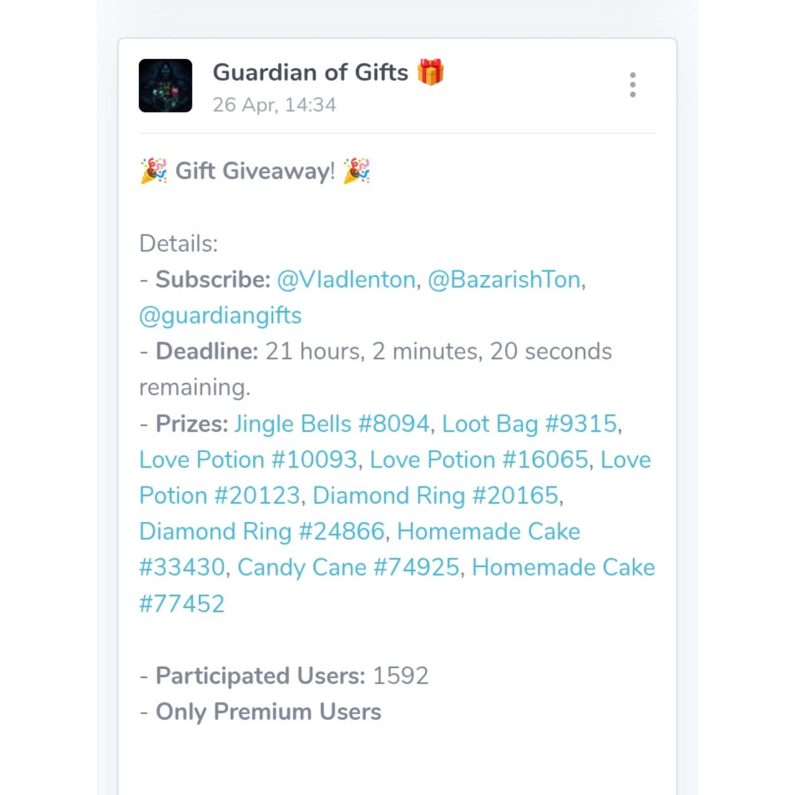 Guardiangifts
