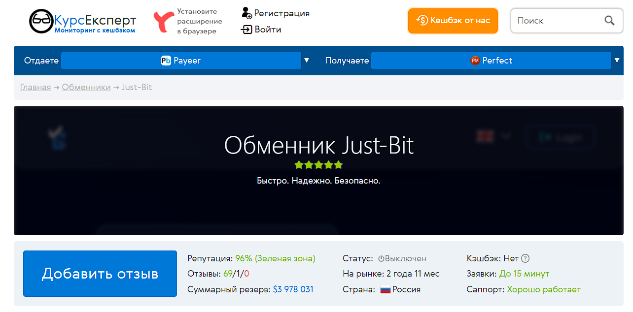 justbit отзывы