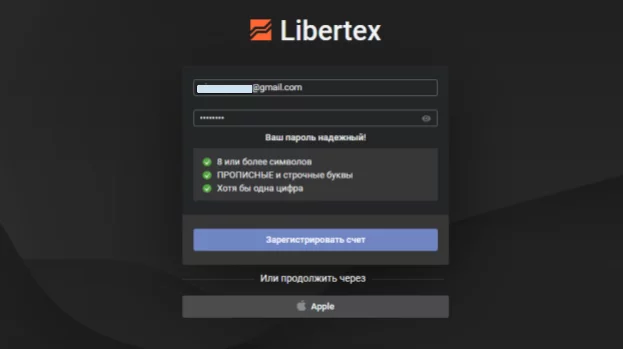 Libertex app