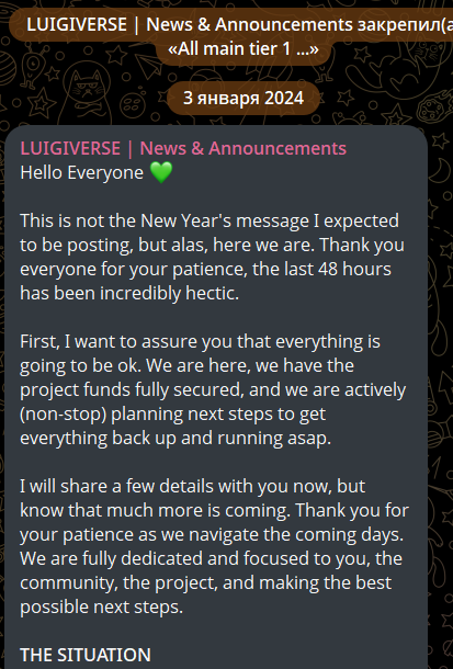 luigi inu scam