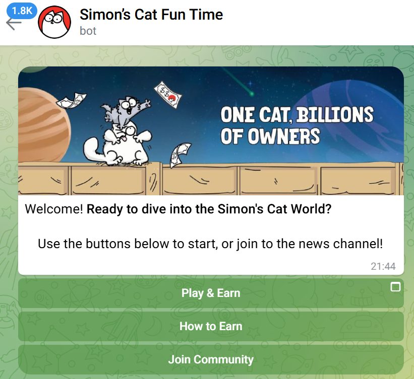 simons cat токен