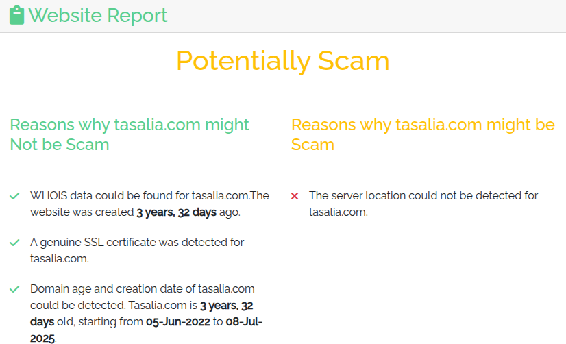 tasalia отзывы