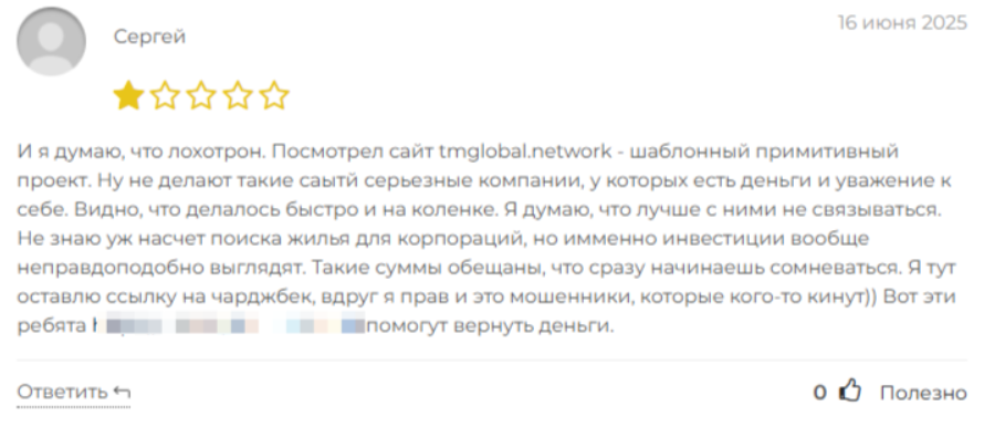 tmglobal биржа
