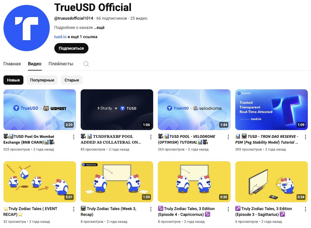 TrueUSD ANN