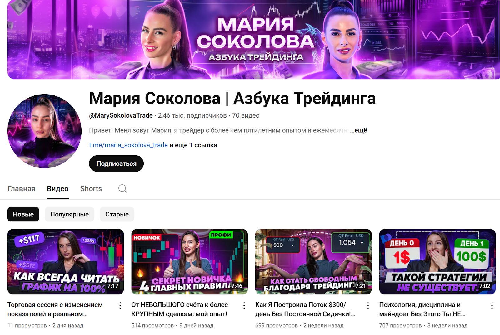 азбука трейдинга ютуб