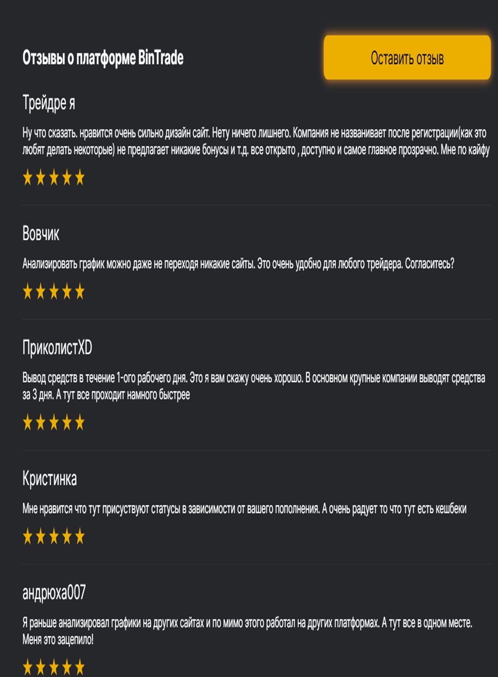 bintrade online site