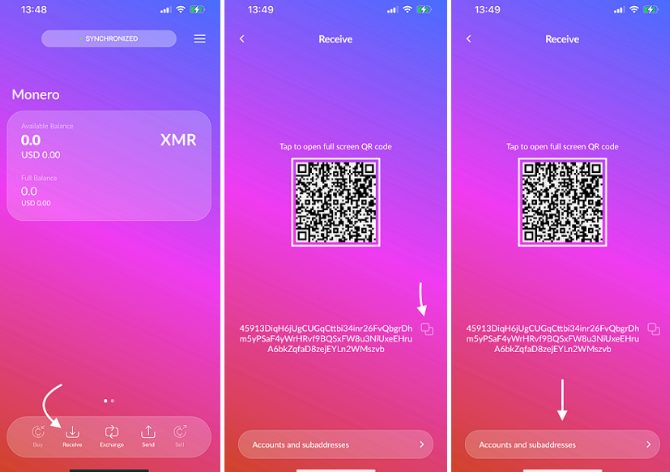 cake wallet кошелек