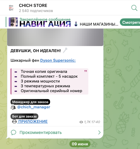 chich store сумки