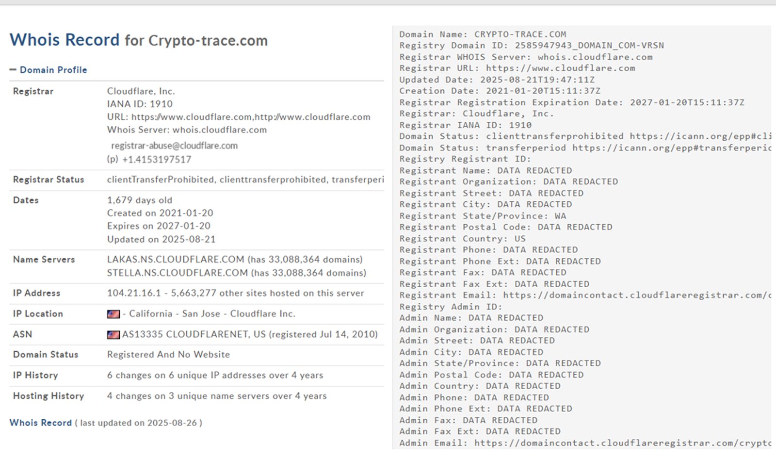 crypto trace com