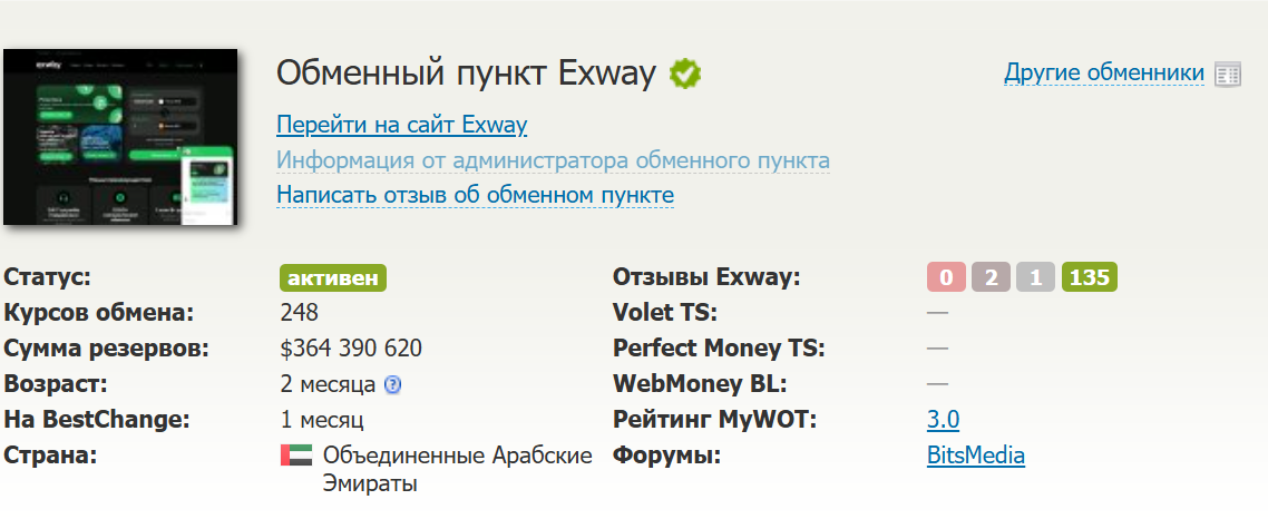 exway обмен