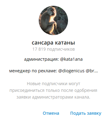 katana тг канал