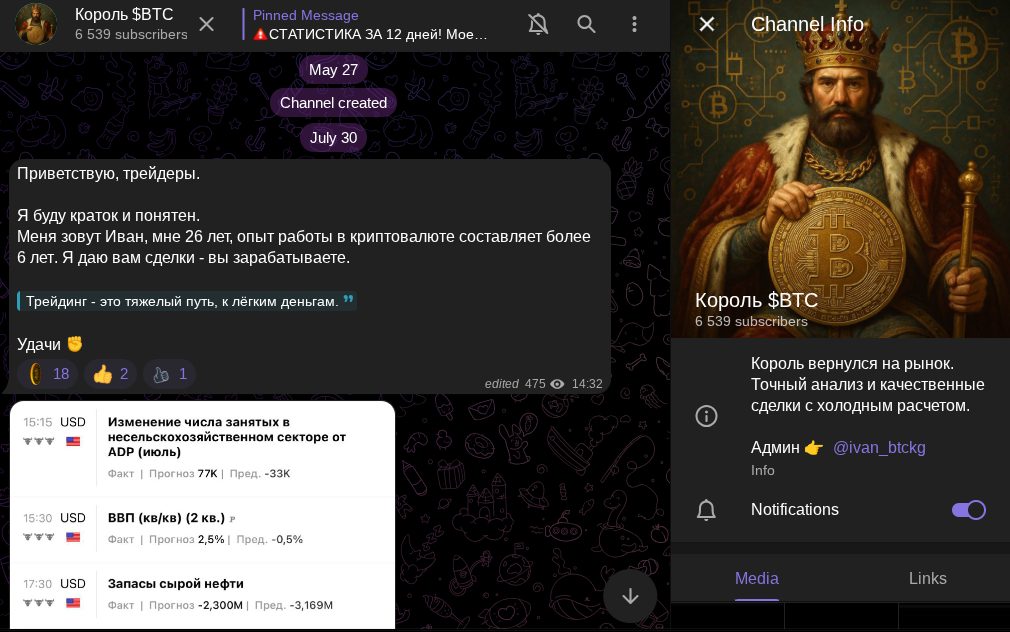 король btc