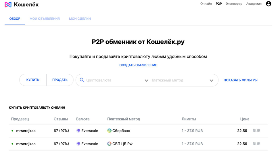 кошелёк ру крипто