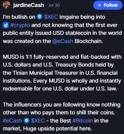 крипта eCash XEC как вывести