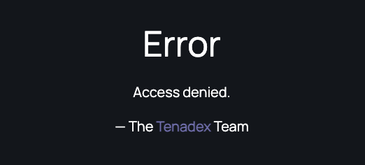 tenadex com
