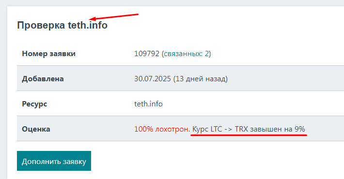 teth info