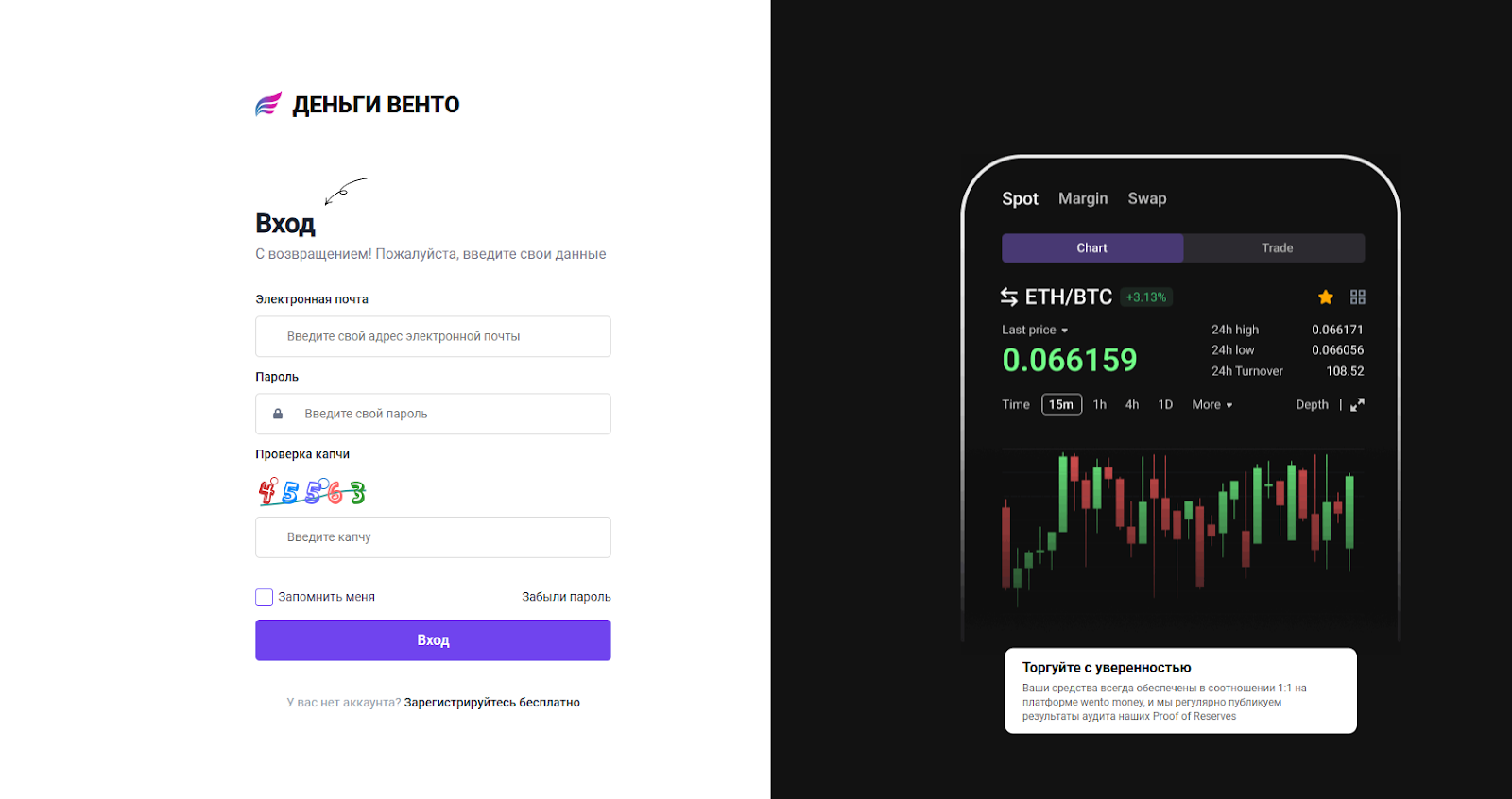 Wento Money биржа