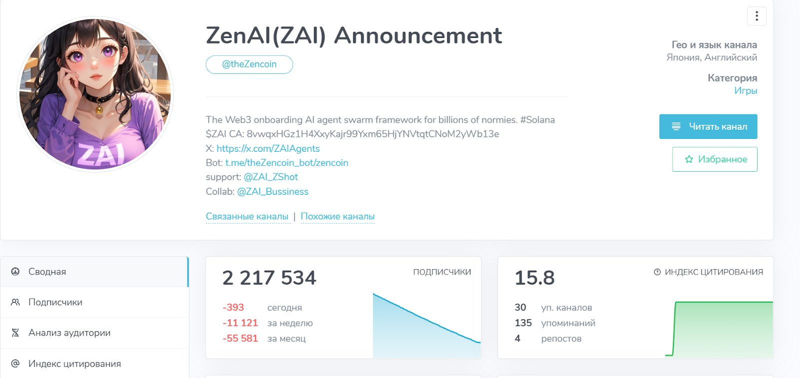 zenai телеграм