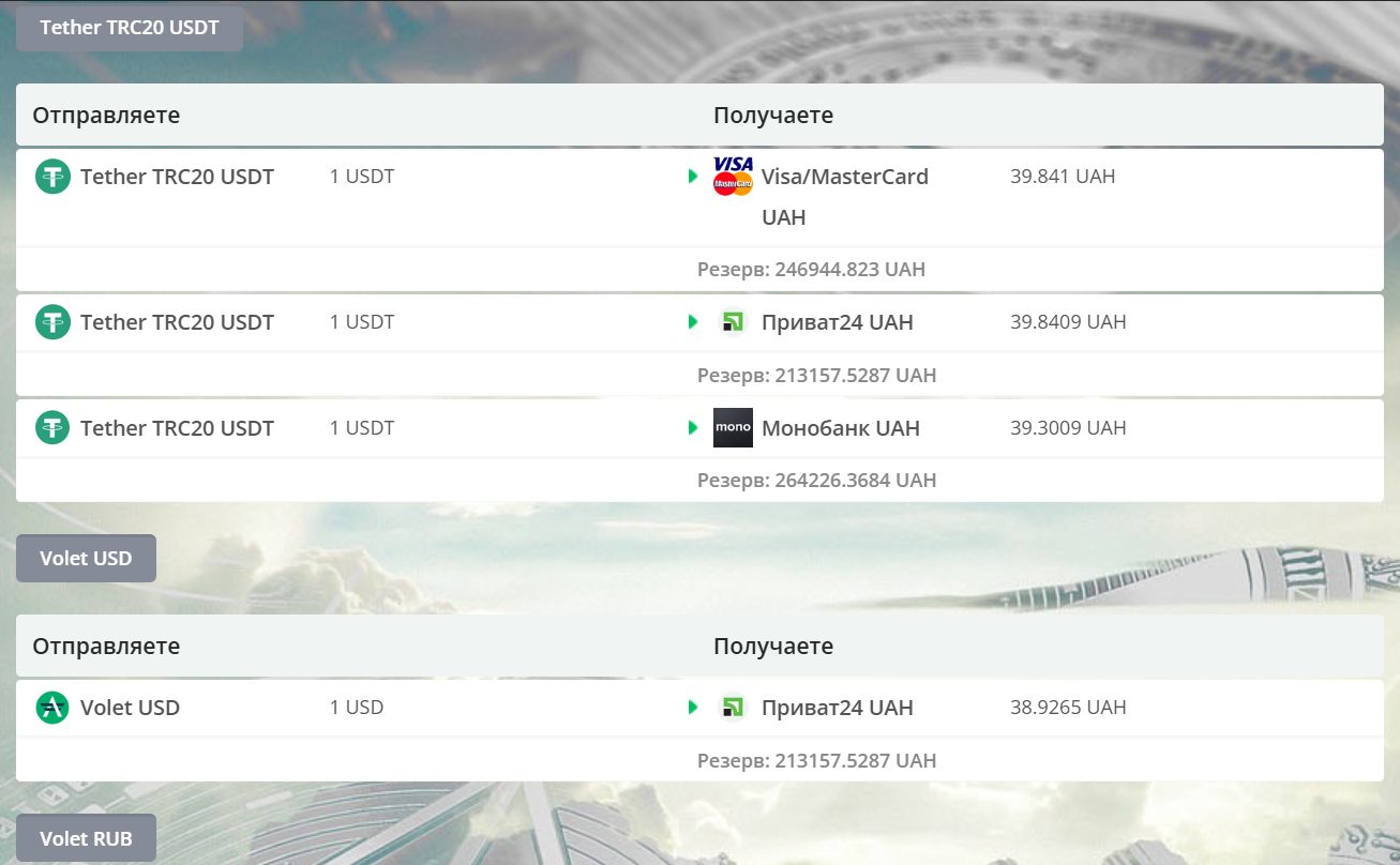 1exchanger обменник
