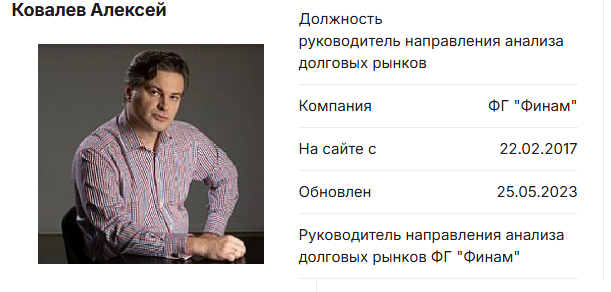 алексей ковалев финам