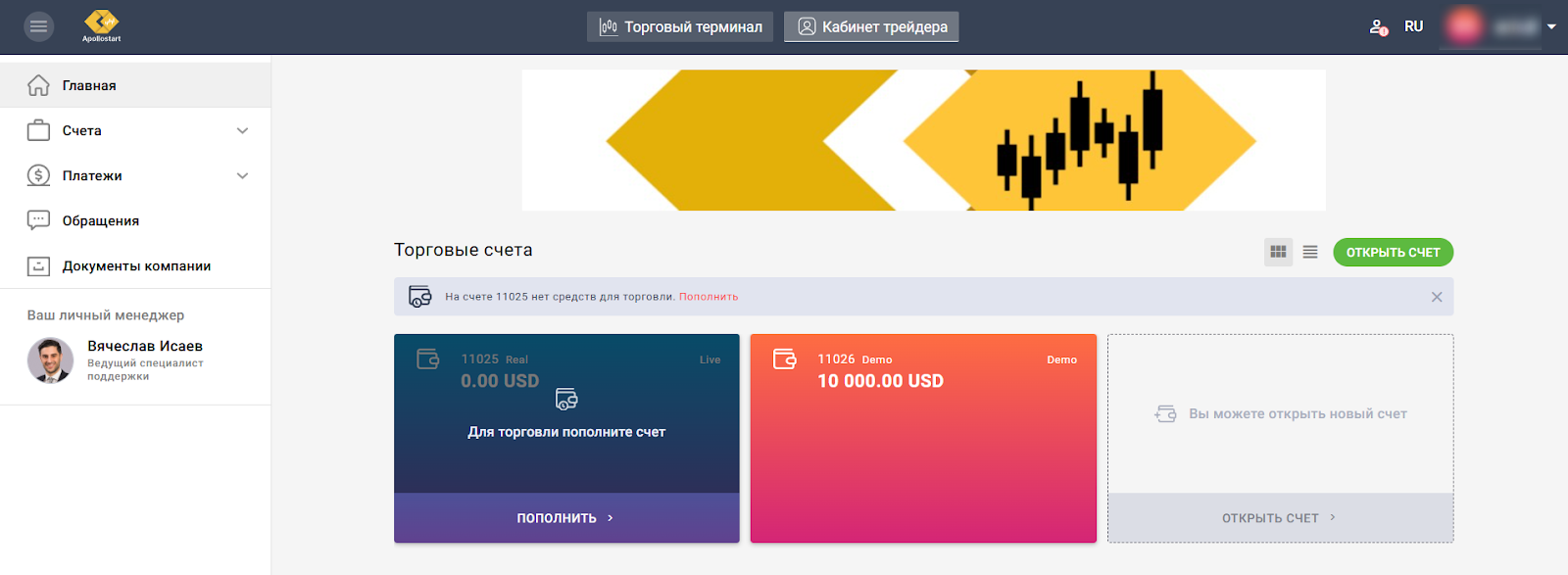 apollo start отзывы трейдинг