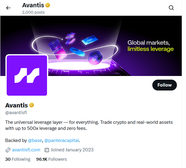 avantis crypto