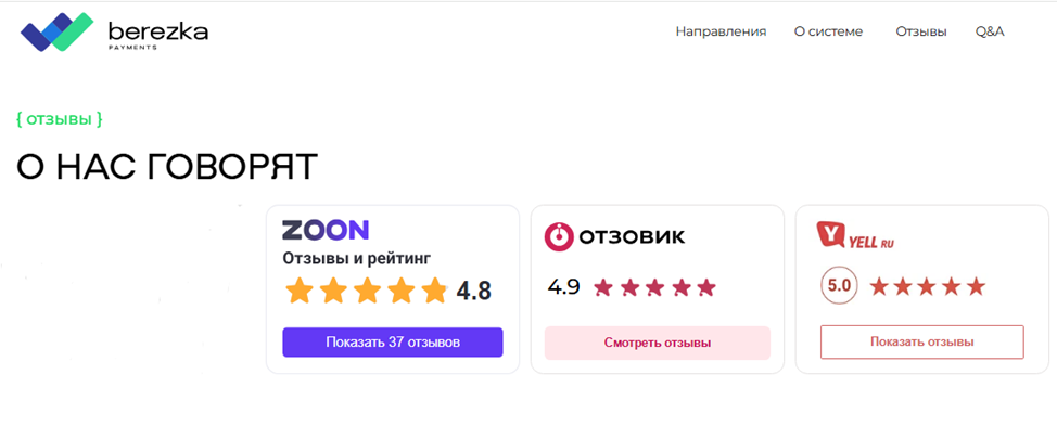 березка пэйментс ком отзывы