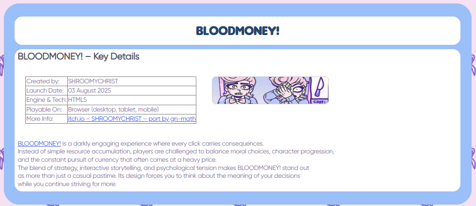 bloodmoney игра кликер онлайн