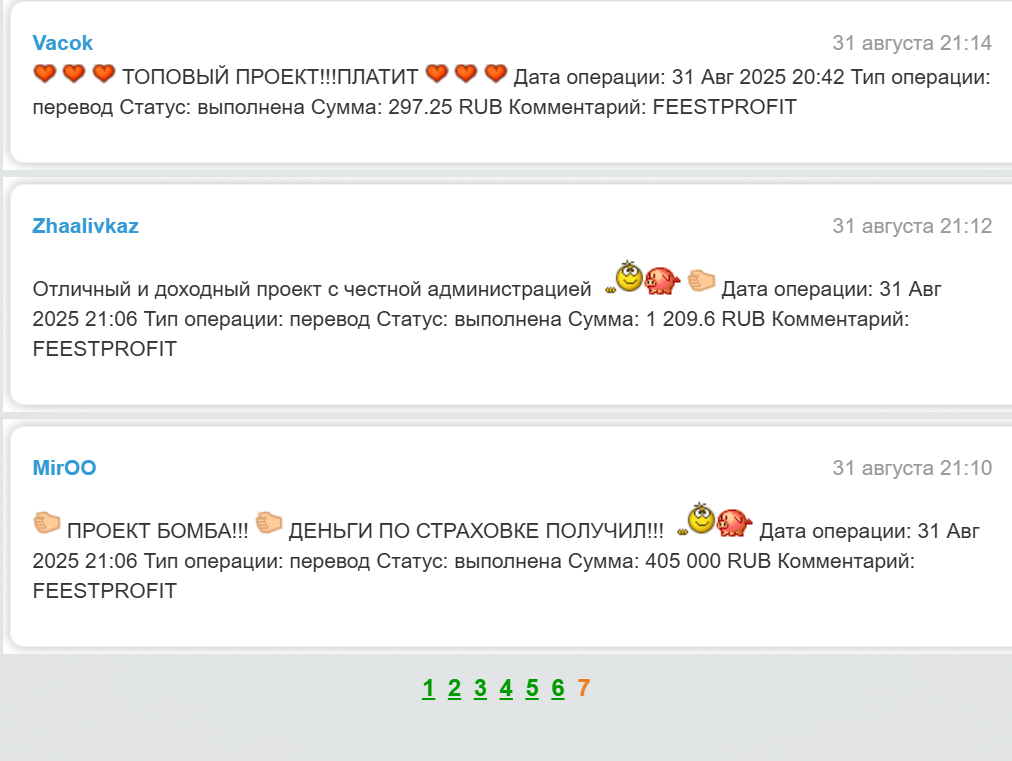 feest profit отзывы