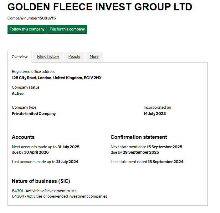 golden fleece group invest
