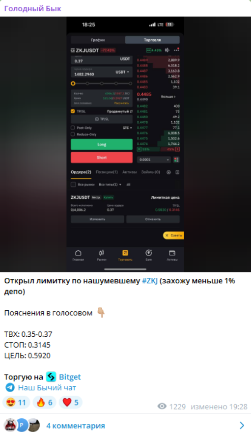 голодный бык тг канал