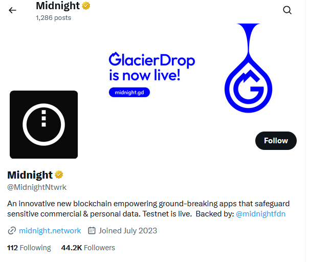 midnight night token airdrop