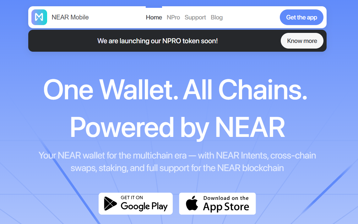 NEAR Mobile Crypto Wallet