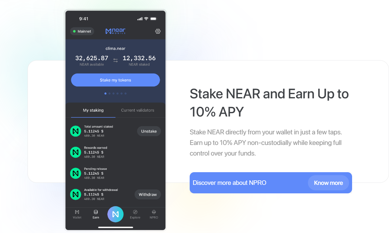 NEAR Mobile Crypto Wallet